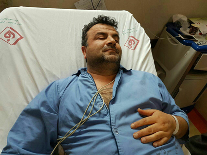 حاج مجید در بیمارستان